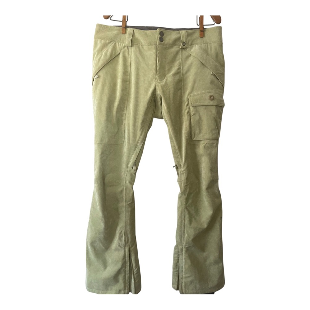 Burton Green Corduroy Snow Pants